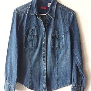 Levi's Denim Shirt - Western Style - size L